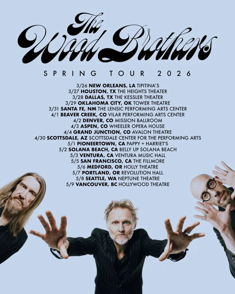 The Wood Brothers 2026 concert poster